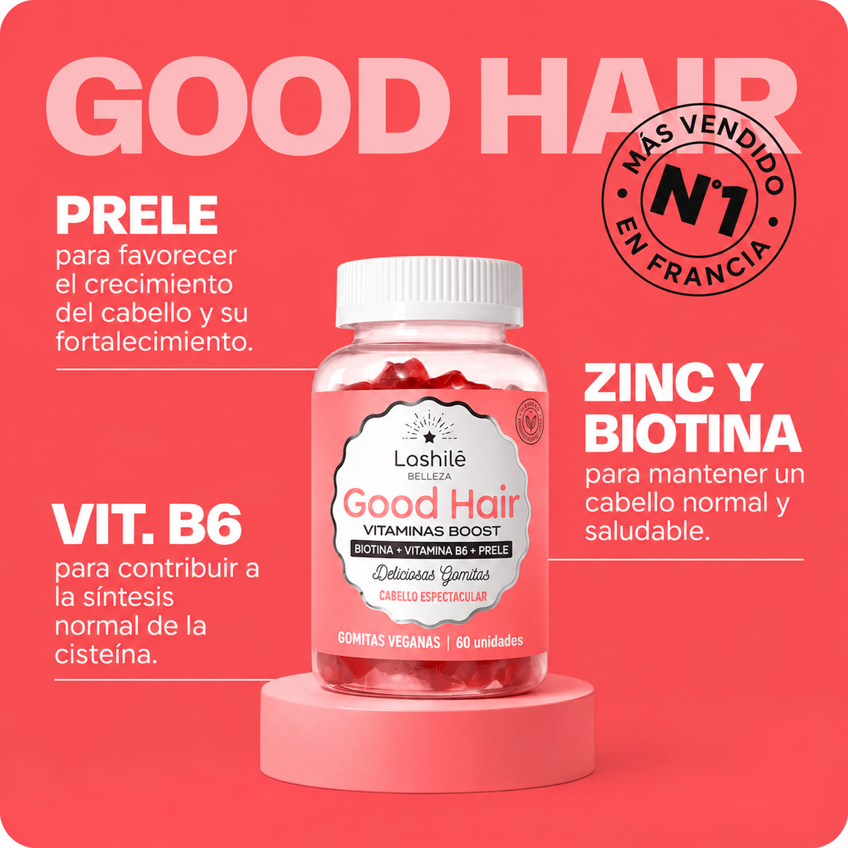 Gomitas para un cabello sano