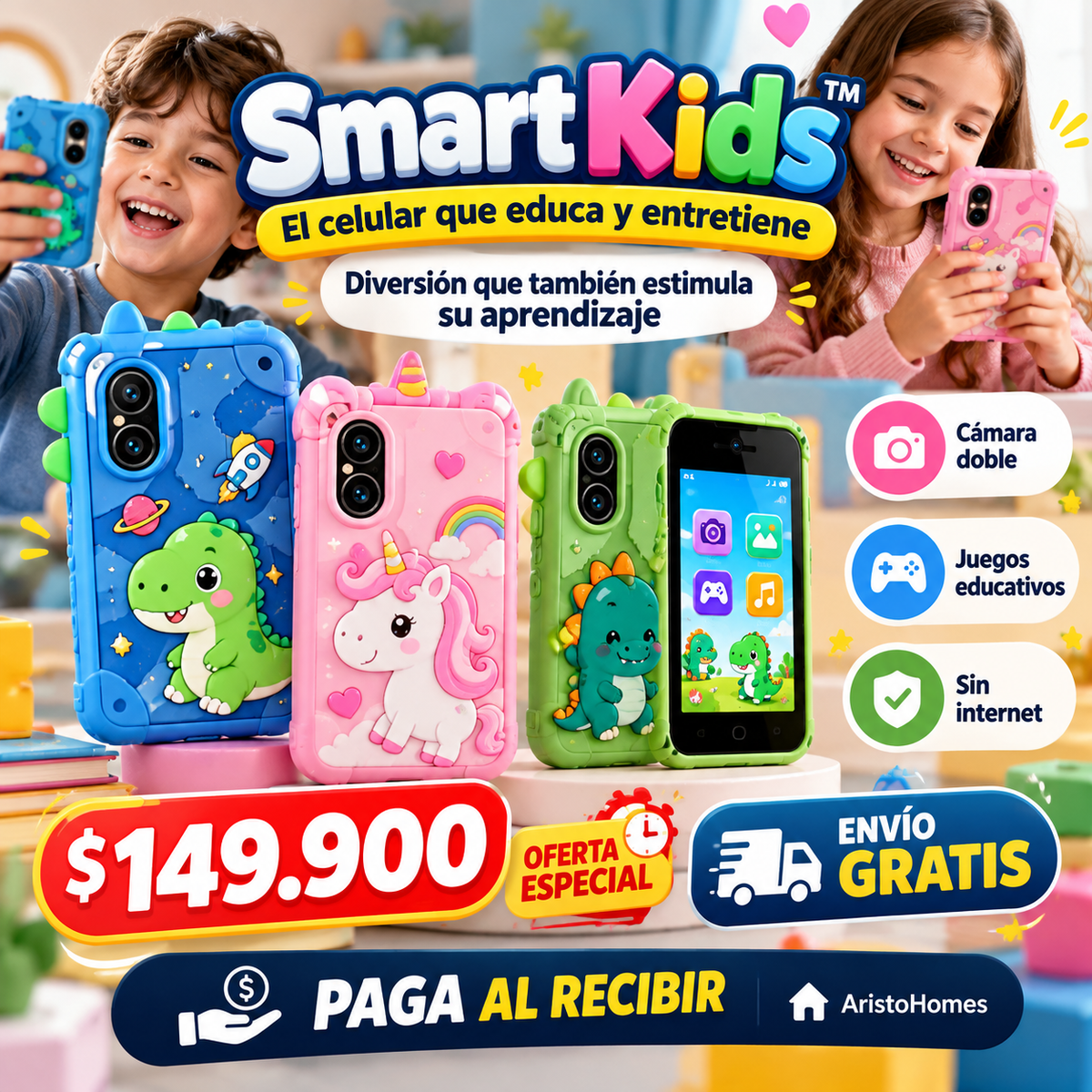🤩📱SmartKids™ El celular que educa y entretiene