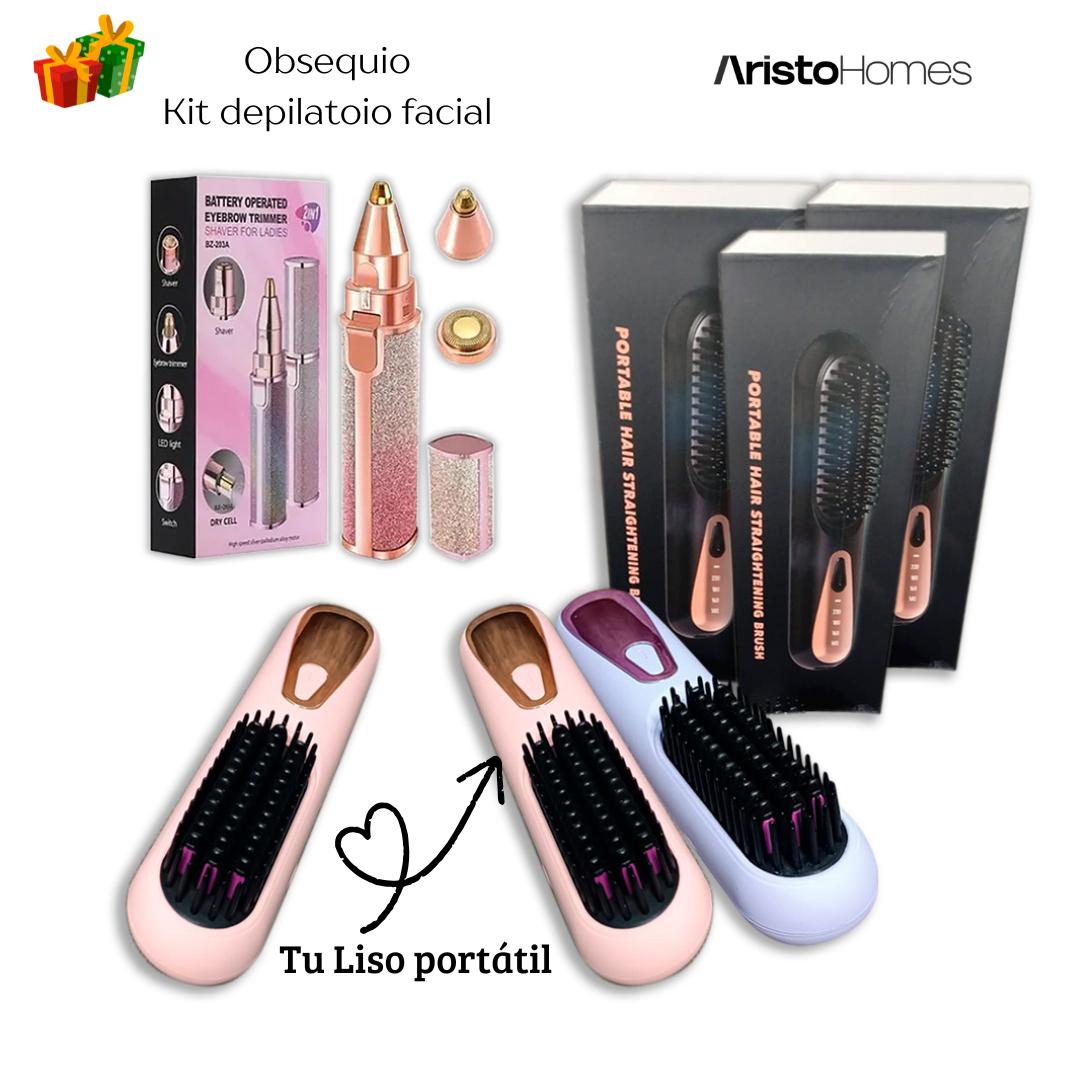 ✨ Cabello Liso Donde Estés + Kit Depilatorio Facial GRATIS 🎁