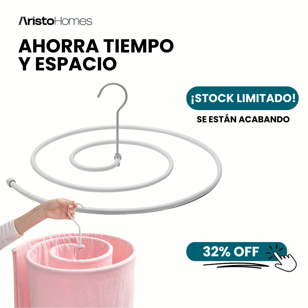 Tendedero en Espiral, Secado Cobijas, Sábanas y Otros.
