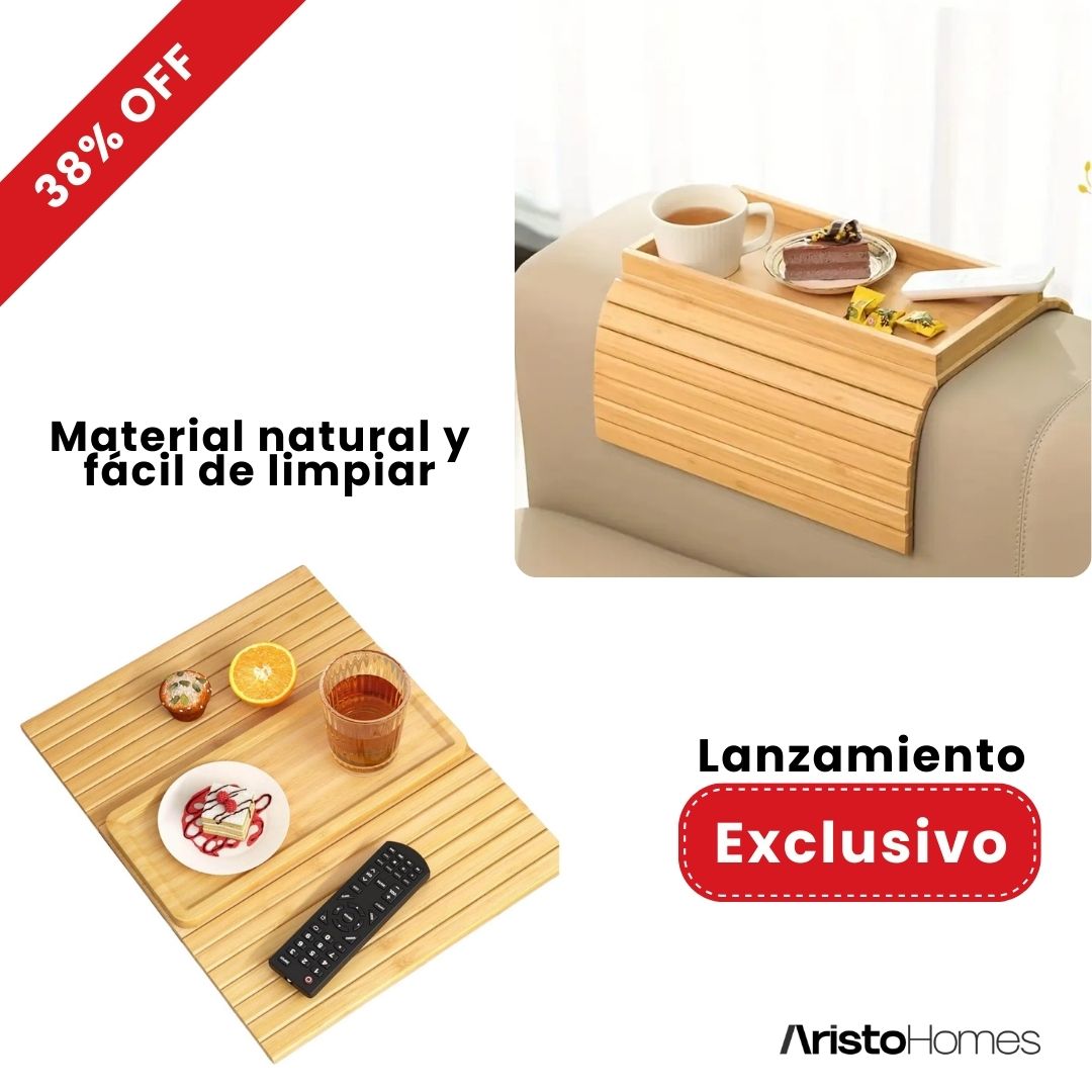 Bandeja Bambú Reposabrazos