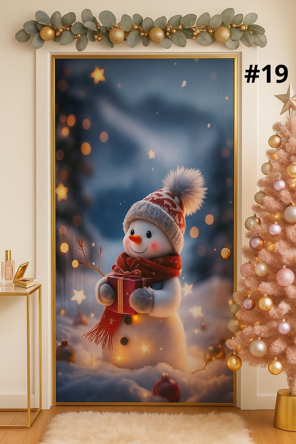 Funda Navideña para Puerta 🎄✨Transforma tu entrada en segundos