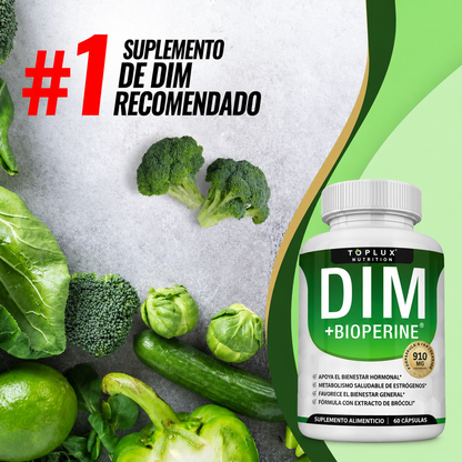 🌿 Apoya Tu Bienestar Hormonal Natural Con ÉLORA DIM + BioPerine®