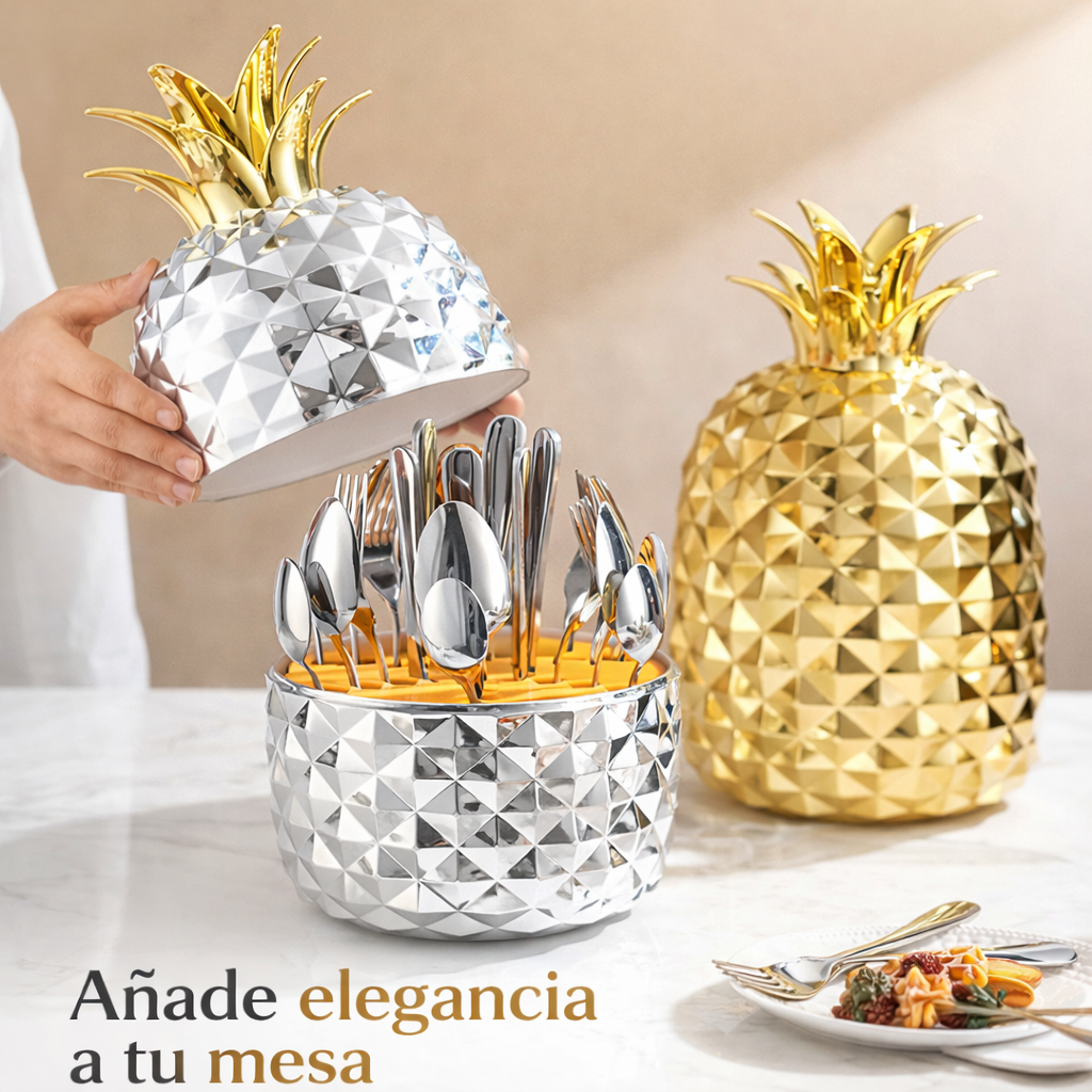 El set de cubiertos de Piña que transforma cualquier comida en una experiencia premium
