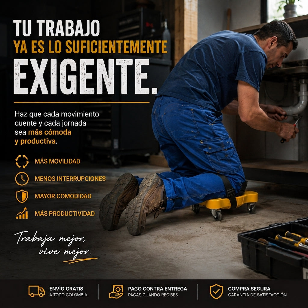 Estación de trabajo móvil - Rodilleras 360° 🛞🔨