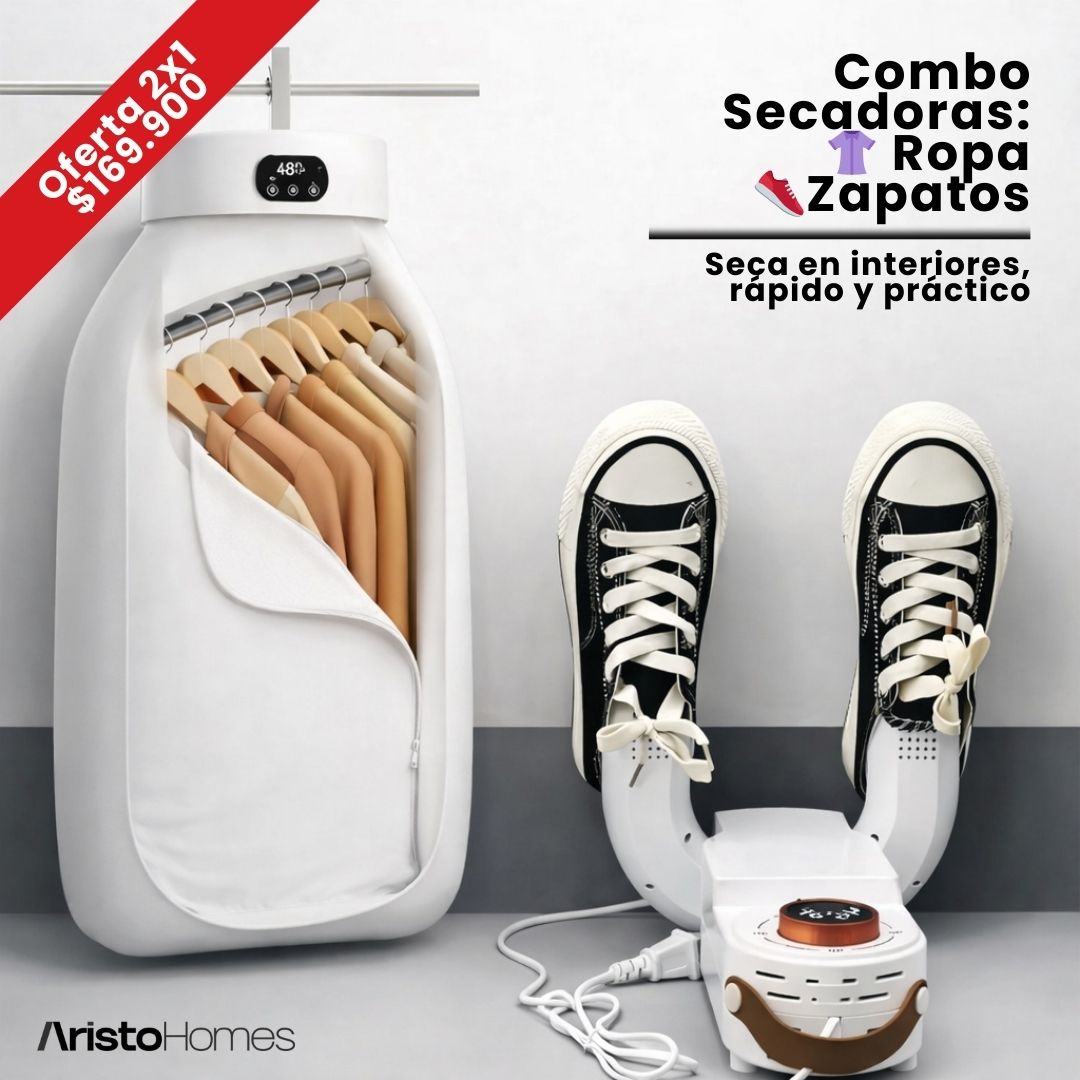 💥 El combo ideal para secar tu ropa y tus zapatos en minutos