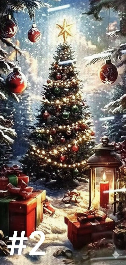 Funda Navideña para Puerta 🎄✨Transforma tu entrada en segundos