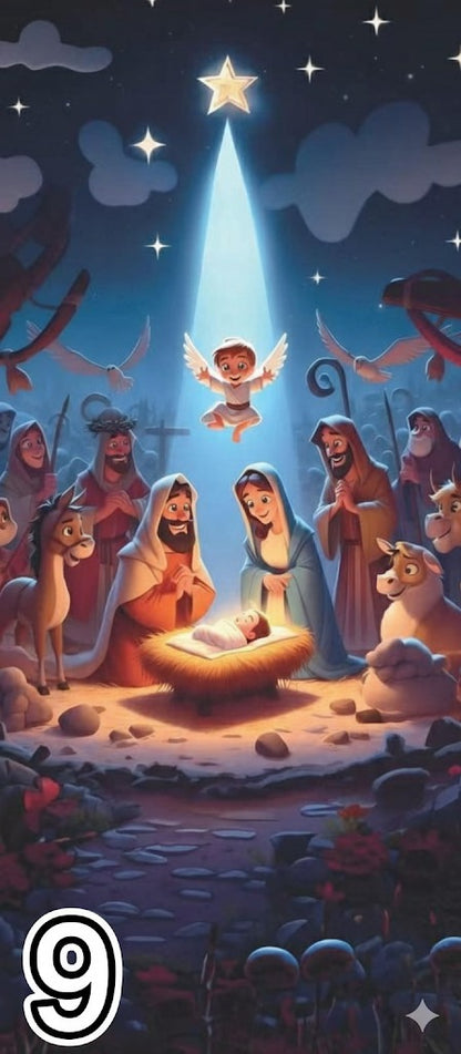 Funda Navideña para Puerta 🎄✨Transforma tu entrada en segundos