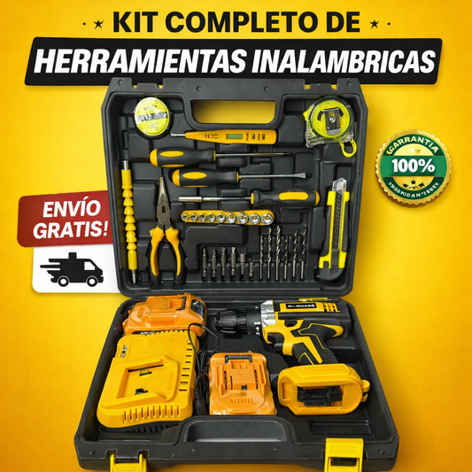 ⚡ Arregla, instala y perfora en minutos sin llamar al técnico Taladro 48V con 30+ accesorios