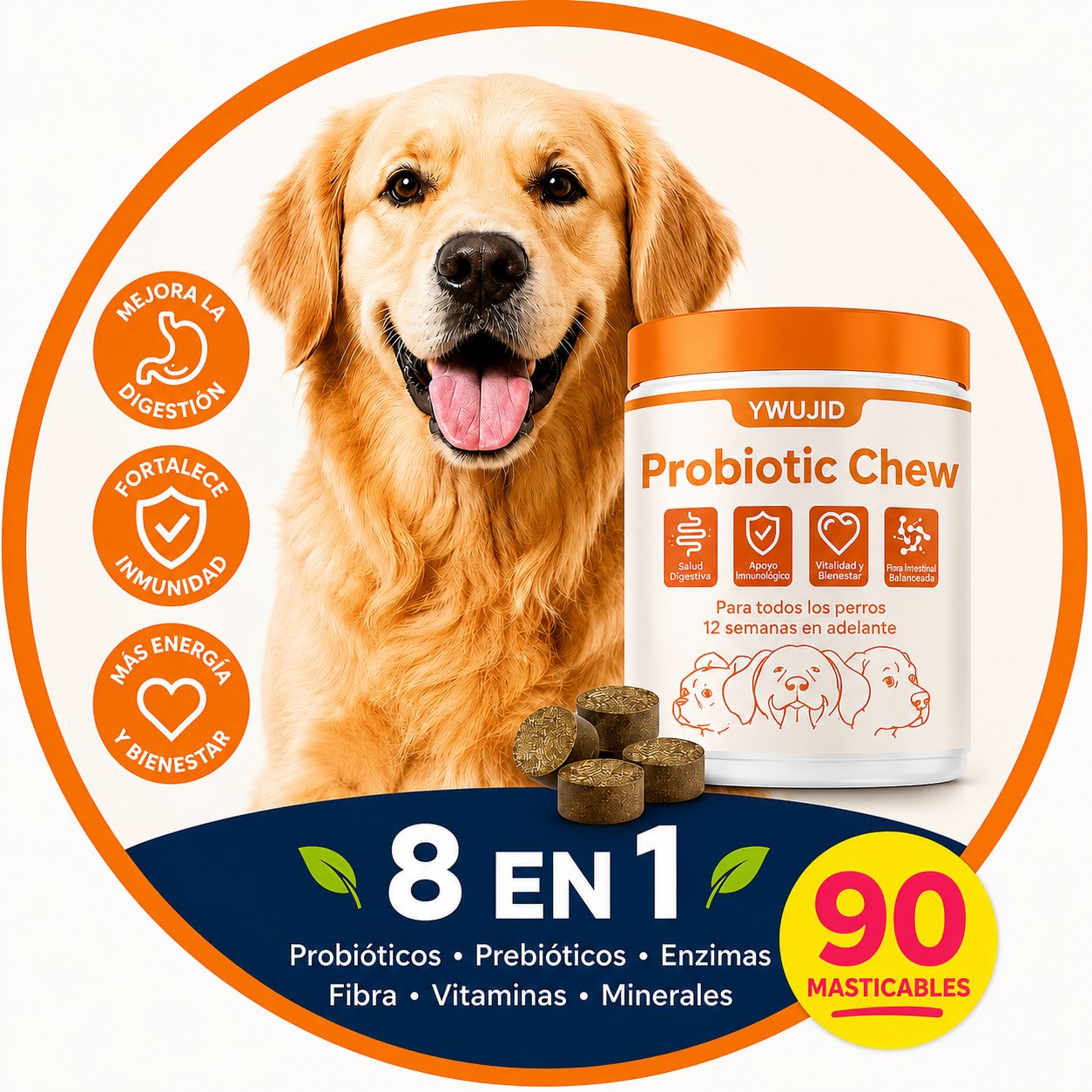 PROBIOPET™ El snack diario que ayuda a fortalecer la digestión, defensas y bienestar de tu perro