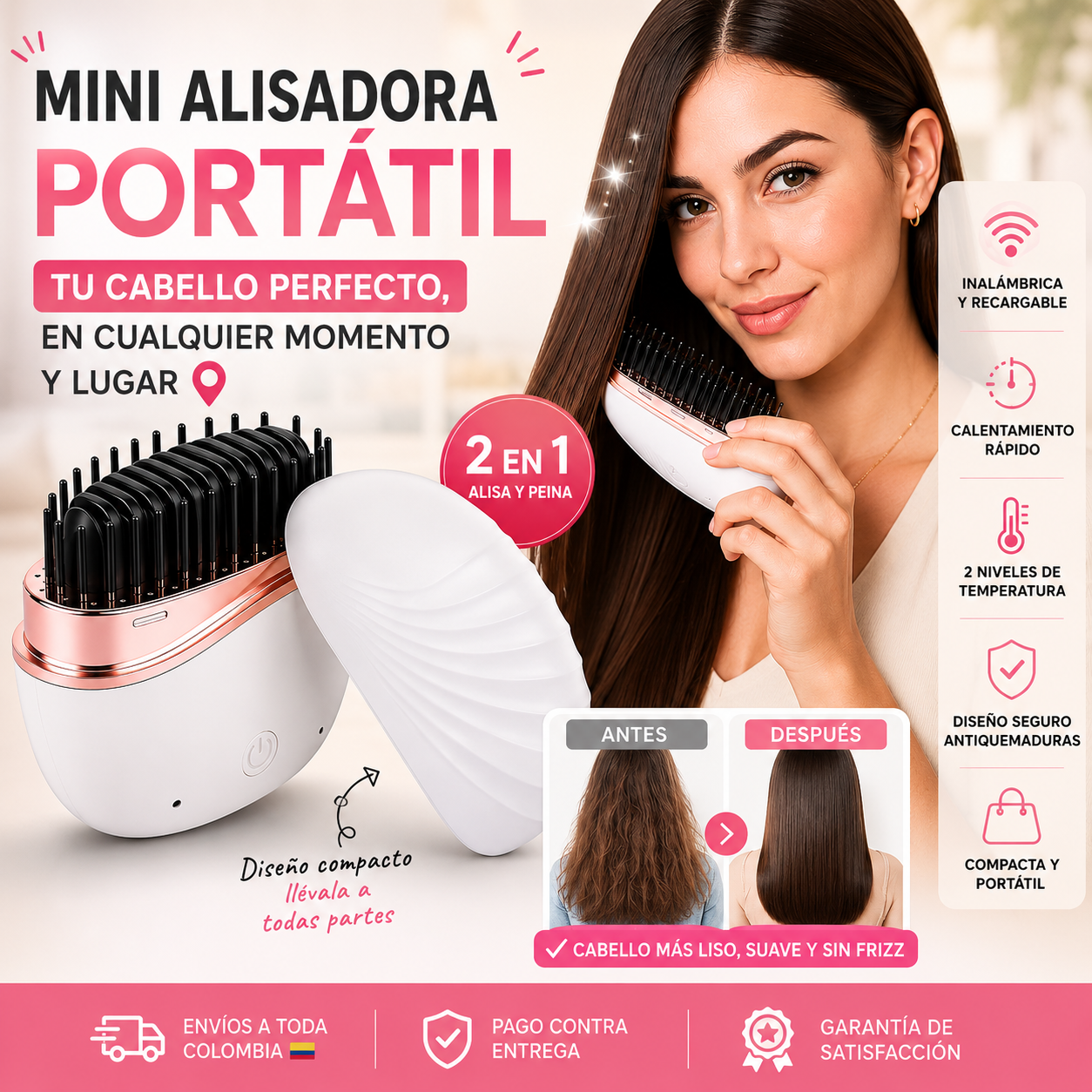💖 Cabello más suave, arreglado y sin frizz… donde estés