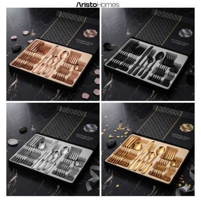 ✨ Set de Cubiertos 24 Piezas 🍽️