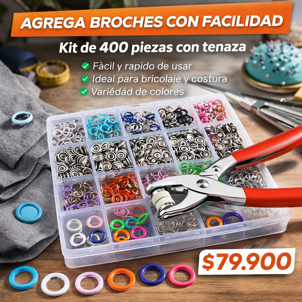 Botones firmes en minutos sin coser ni gastar de más