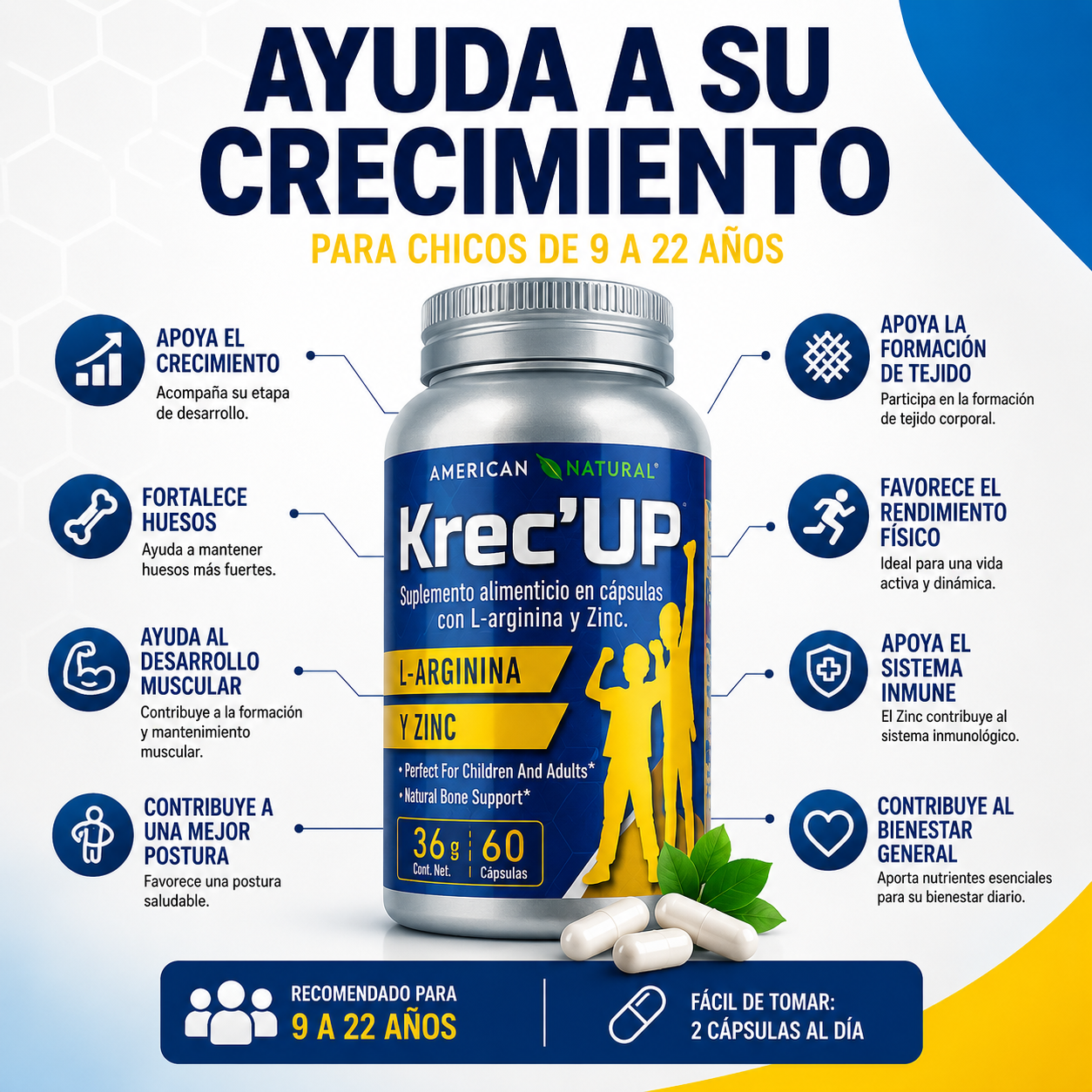 KrecUP Apoya el Desarrollo y Energía de tus Hijos Desde Adentro 💙