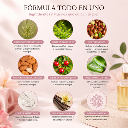 🌿 El aceite natural que transforma tu rutina post depilación