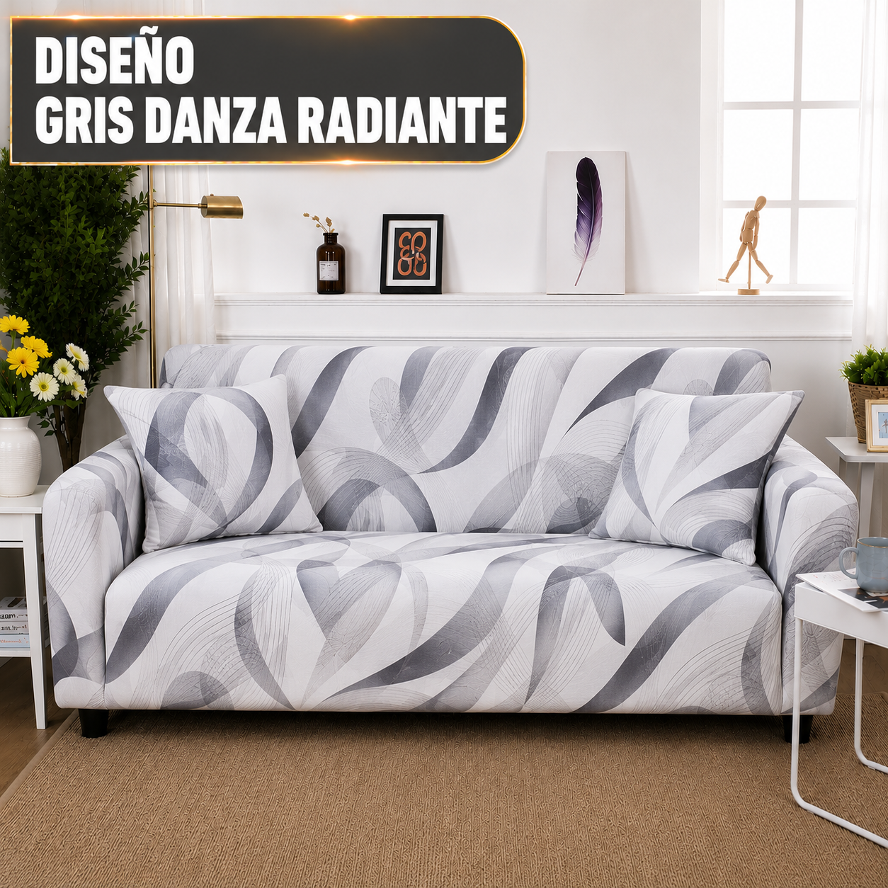 ✨ Haz que tu sofá vuelva a lucir como nuevo con una funda elástica que transforma tu hogar.