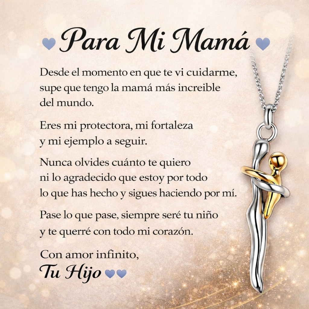 💖 El regalo que no se olvida: un abrazo eterno que mamá puede llevar siempre
