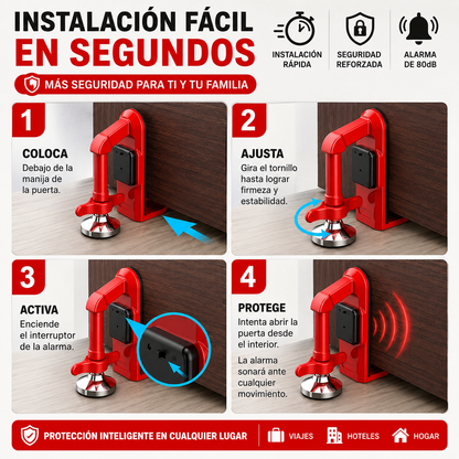 🚨 La alarma portátil que convierte cualquier puerta en una barrera de seguridad