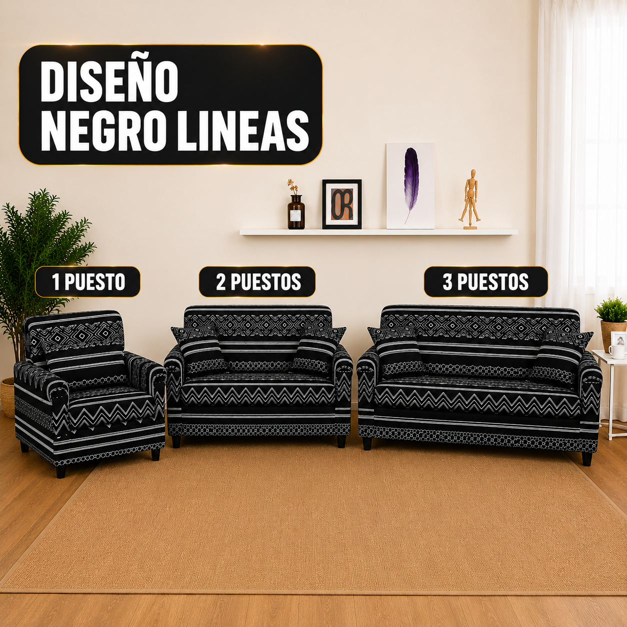 ✨ Haz que tu sofá vuelva a lucir como nuevo con una funda elástica que transforma tu hogar.