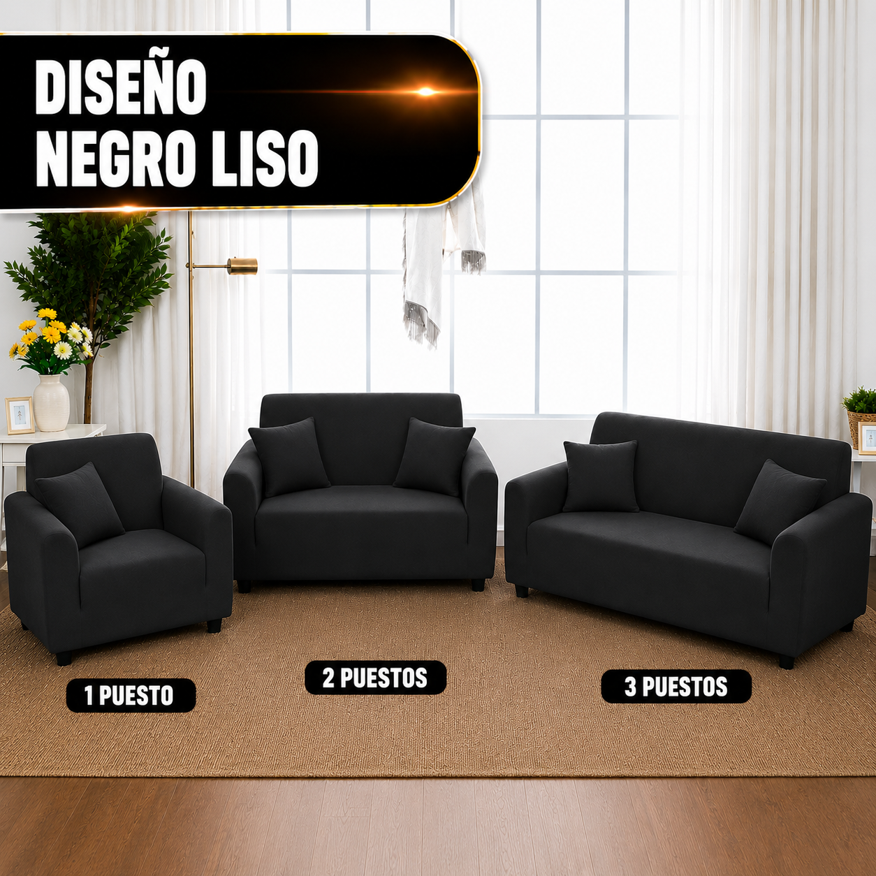 ✨ Haz que tu sofá vuelva a lucir como nuevo con una funda elástica que transforma tu hogar.