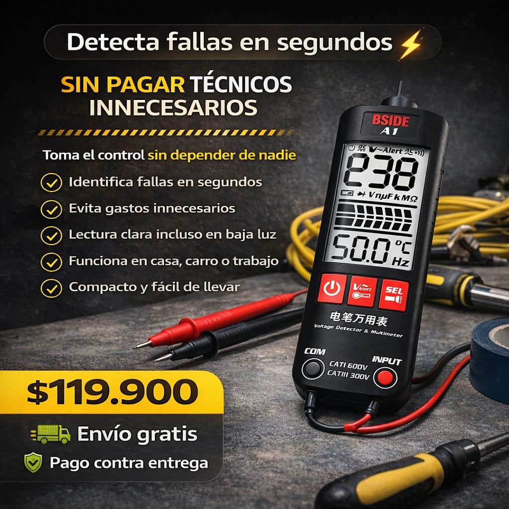 VoltCheck Pro™ – Descubre en segundos qué está fallando antes de gastar dinero