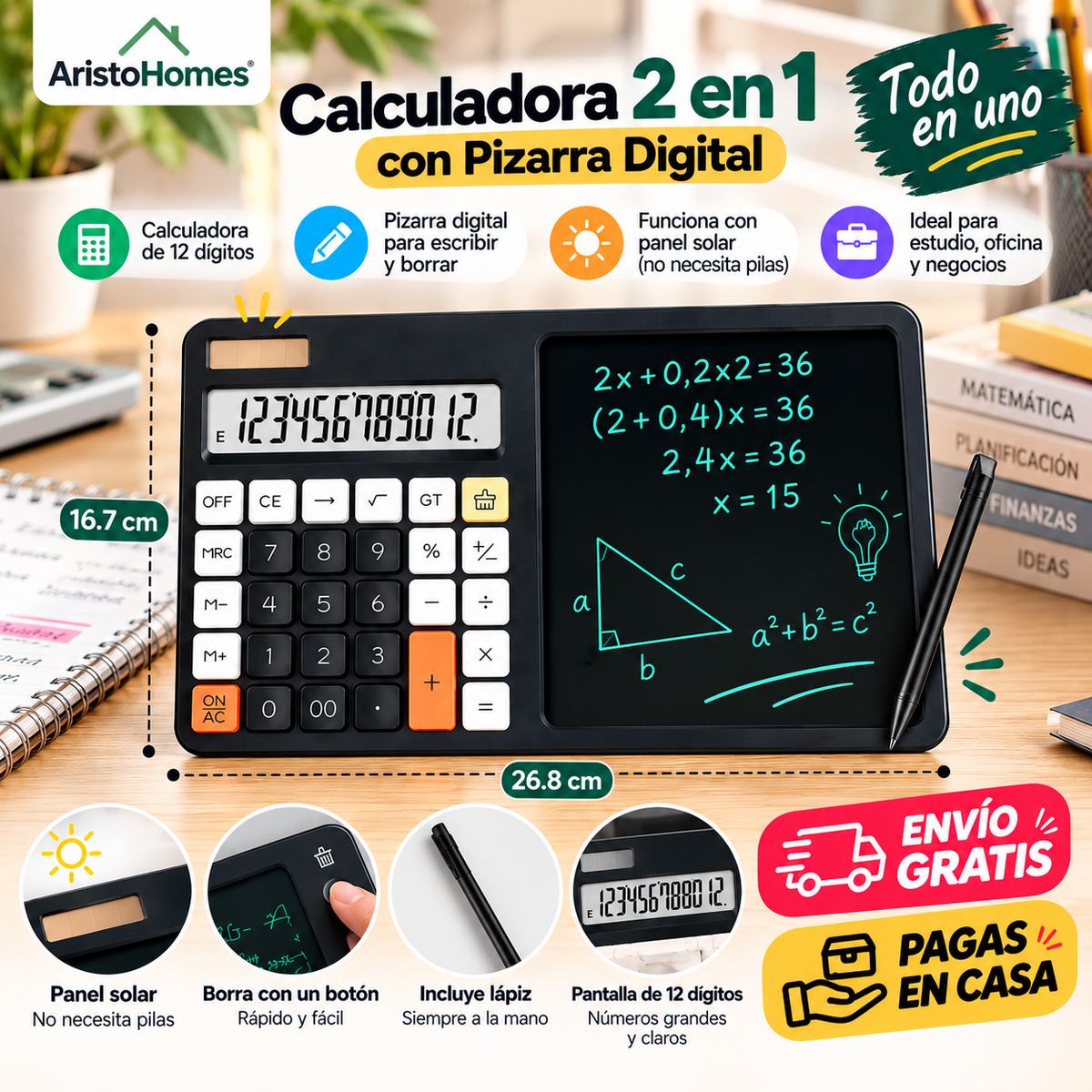 Calcula y escribe al instante sin usar papel nunca más