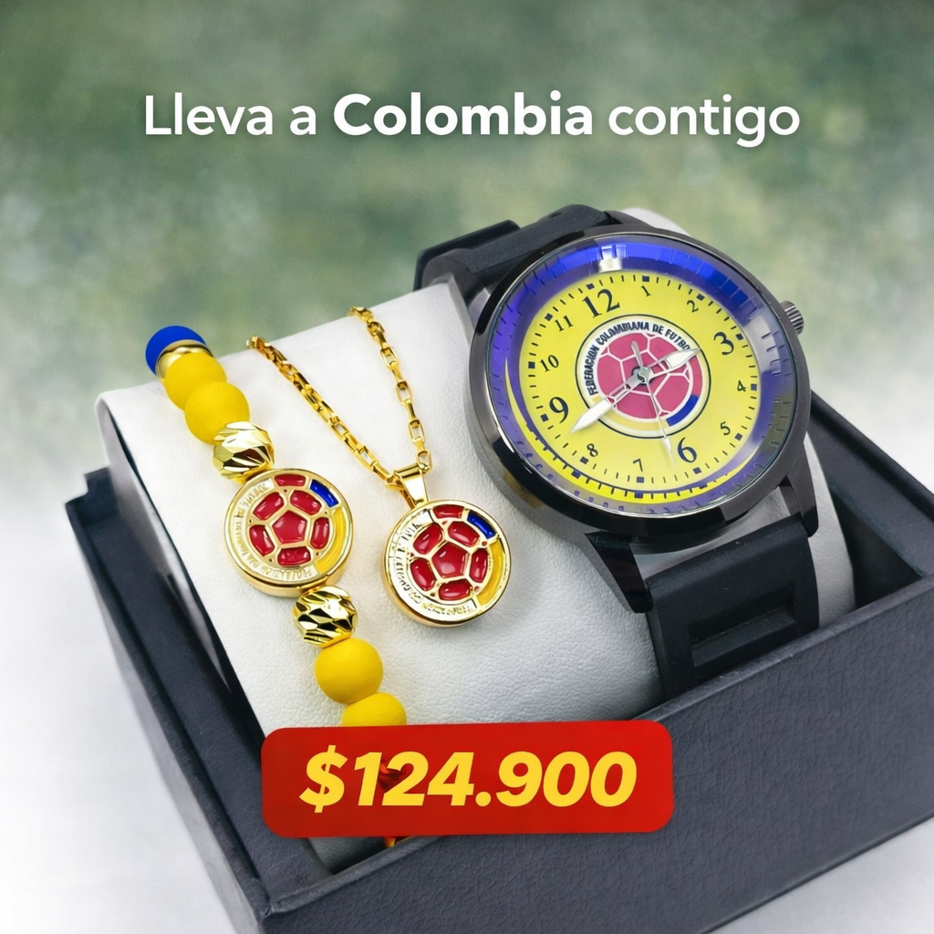 ⚽ El Kit Perfecto del Hincha Colombiano – Todo en un solo combo listo para regalar