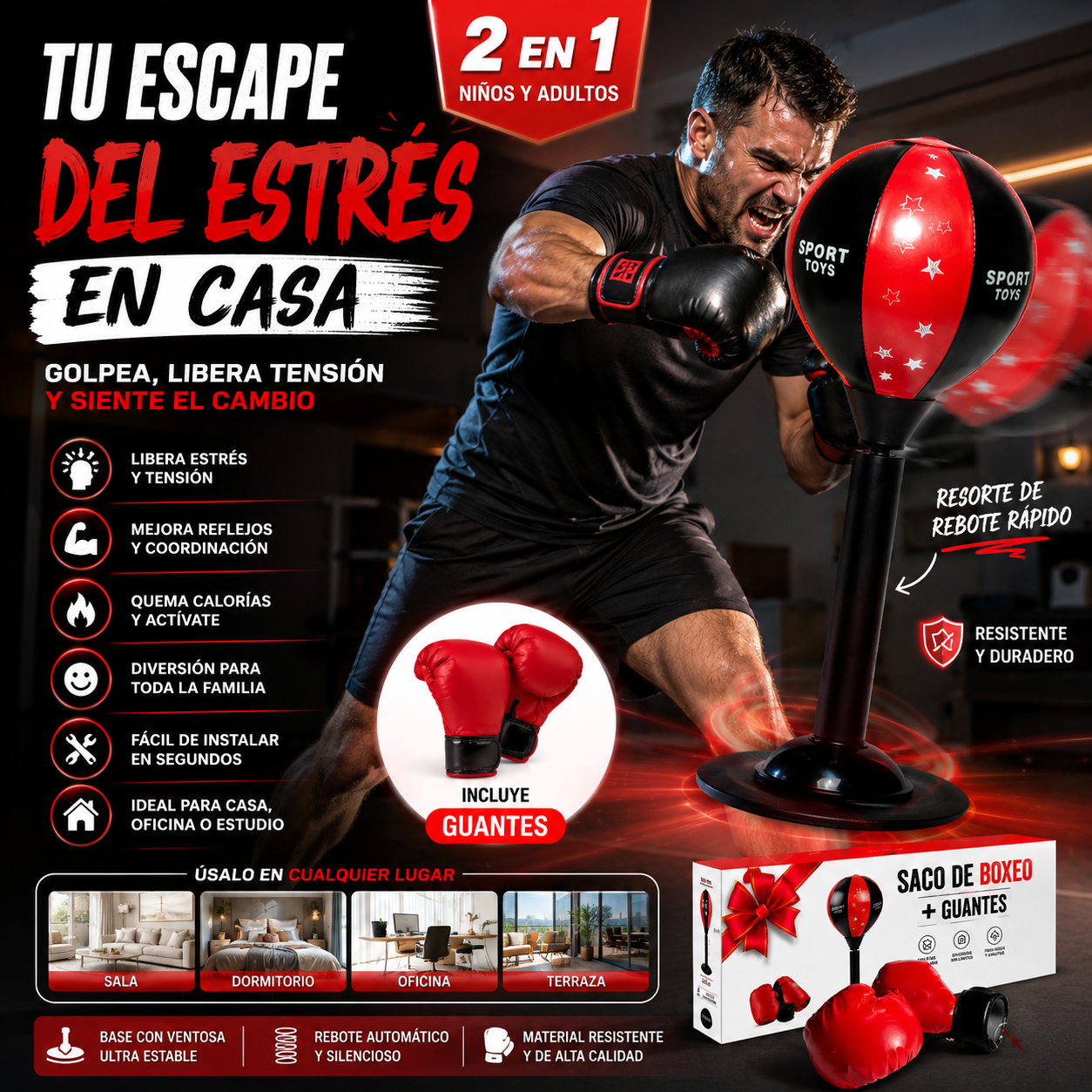 Punchy 🥊La forma más divertida de liberar energía en casa