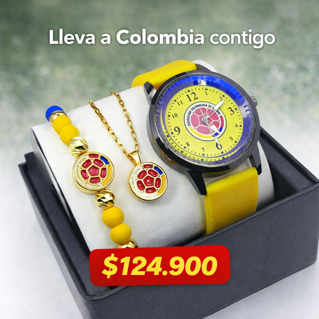 ⚽ El Kit Perfecto del Hincha Colombiano – Todo en un solo combo listo para regalar