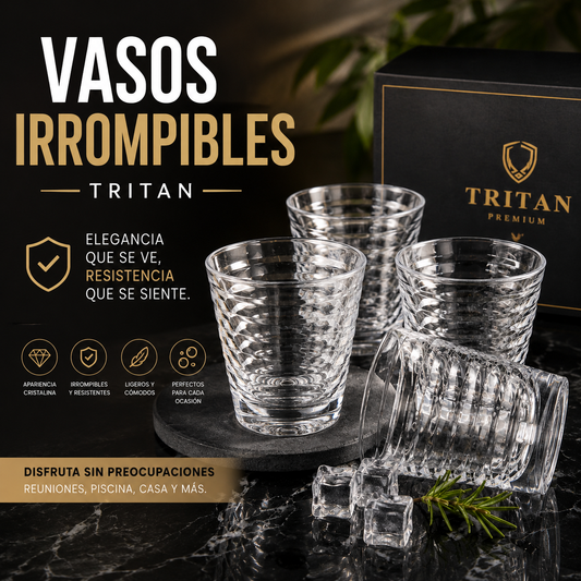 🥂 Elegantes, resistentes e irrompibles    Los vasos perfectos para disfrutar sin preocupaciones 💧