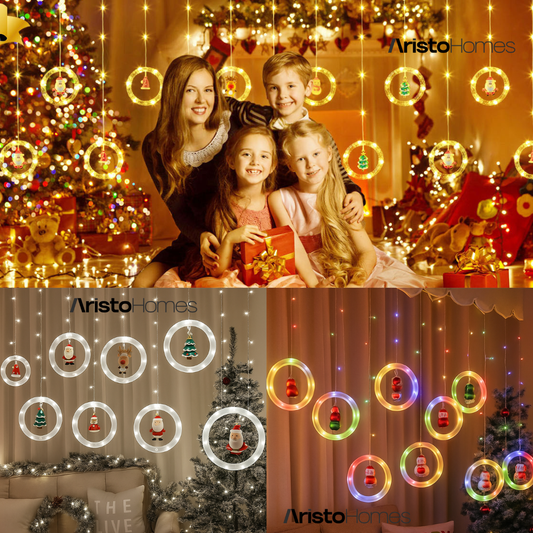 ✨ Cortina de Luces LED Navideñas ¡Decora, brilla y enamora esta Navidad! 🎄