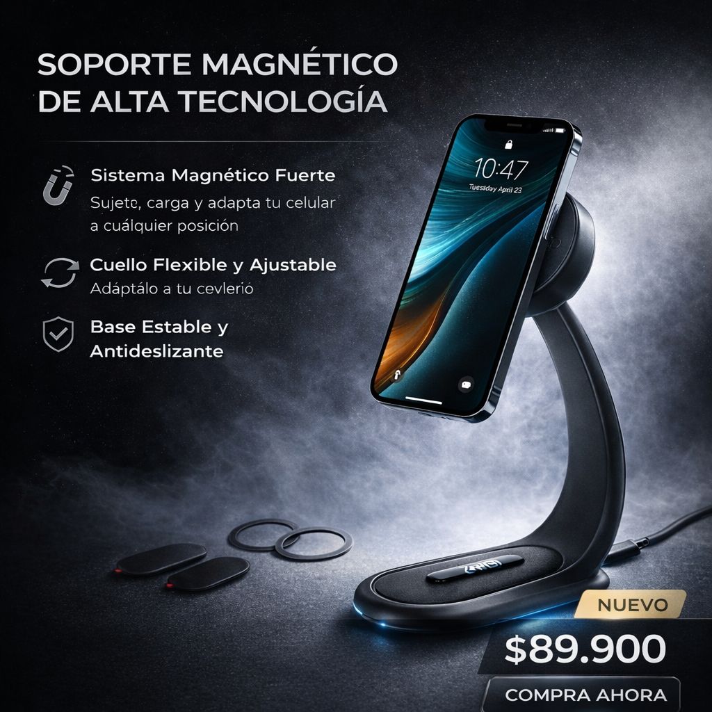 📱✨ El soporte flexible que transforma tu comodidad en segundos