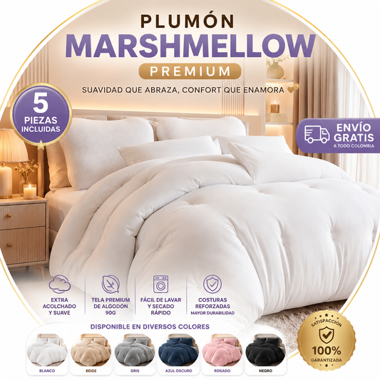 ✨ El Plumón Marshmellow Premium que hará que no quieras salir de la cama