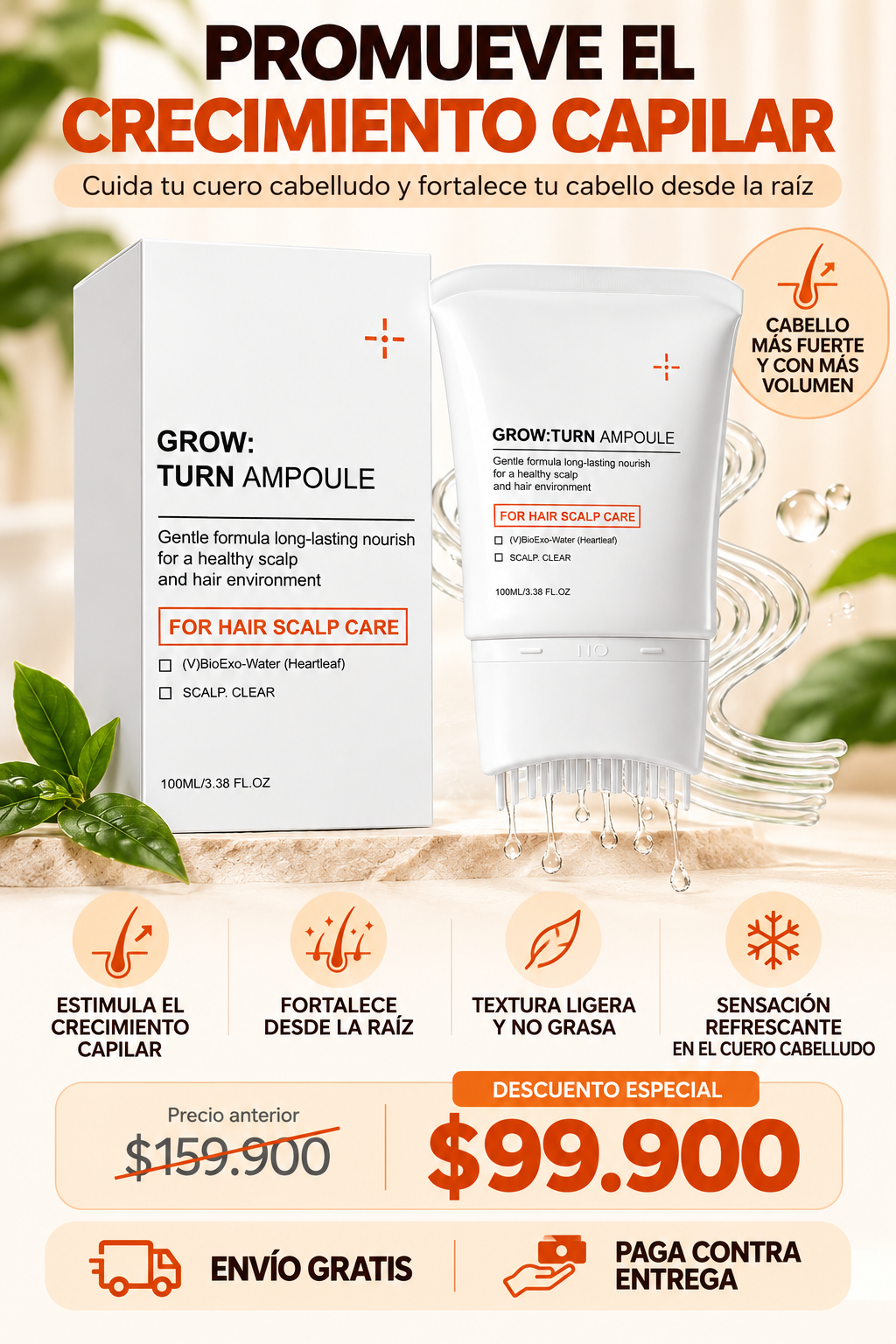 Growturn Serum para El Crecimiento Capil