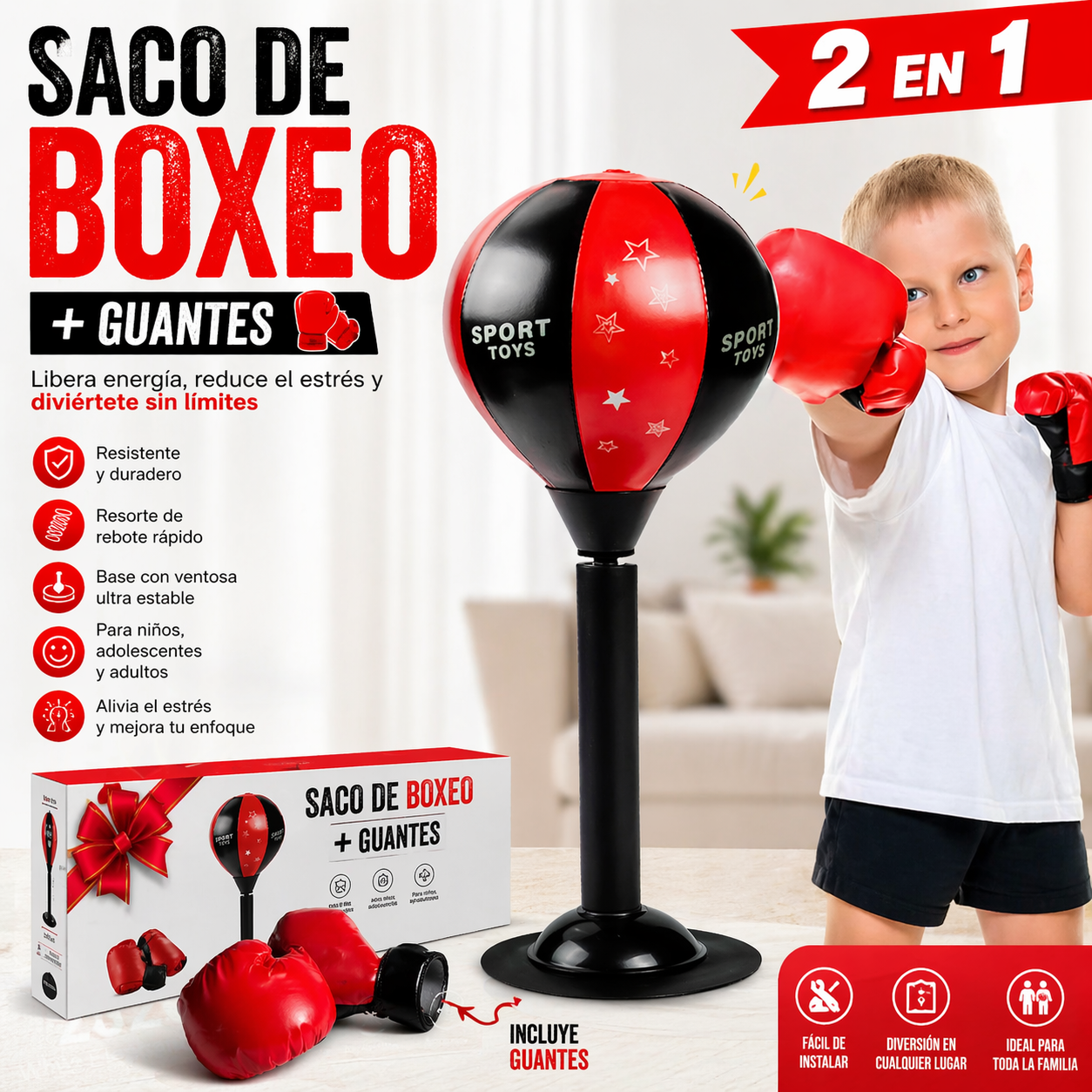 Punchy 🥊La forma más divertida de liberar energía en casa