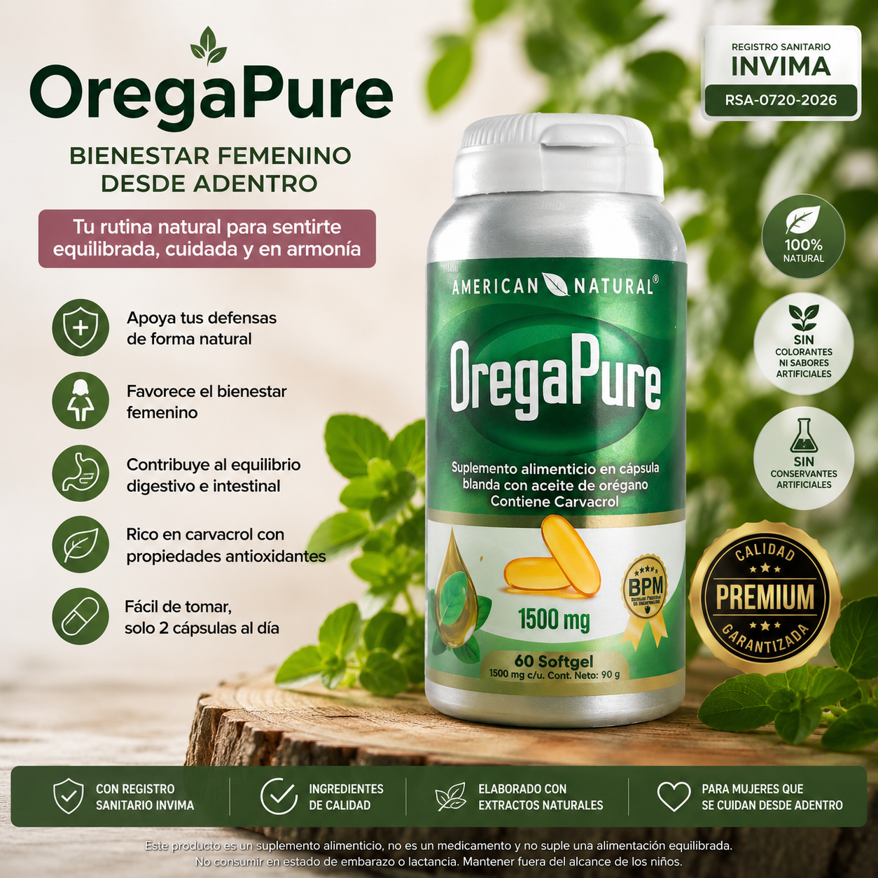 🌿 Bienestar Femenino Desde Adentro con OregaPure™