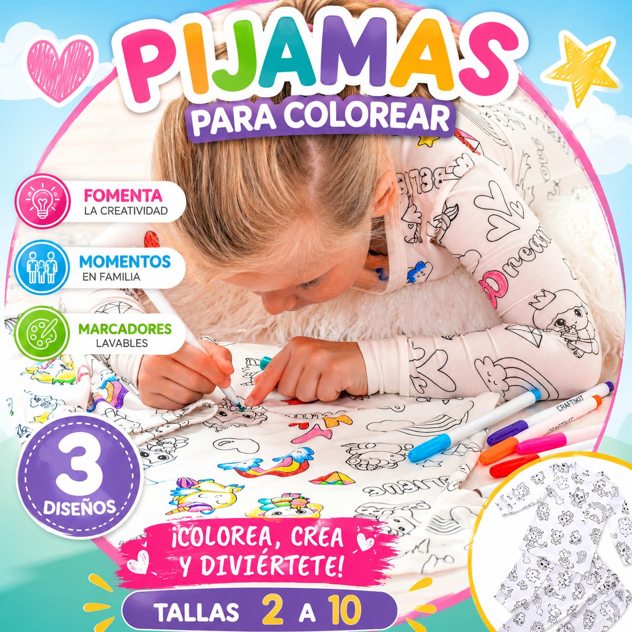 🎨 La Pijama Que Tu Pequeño Puede Diseñar Con Sus Propias Manos