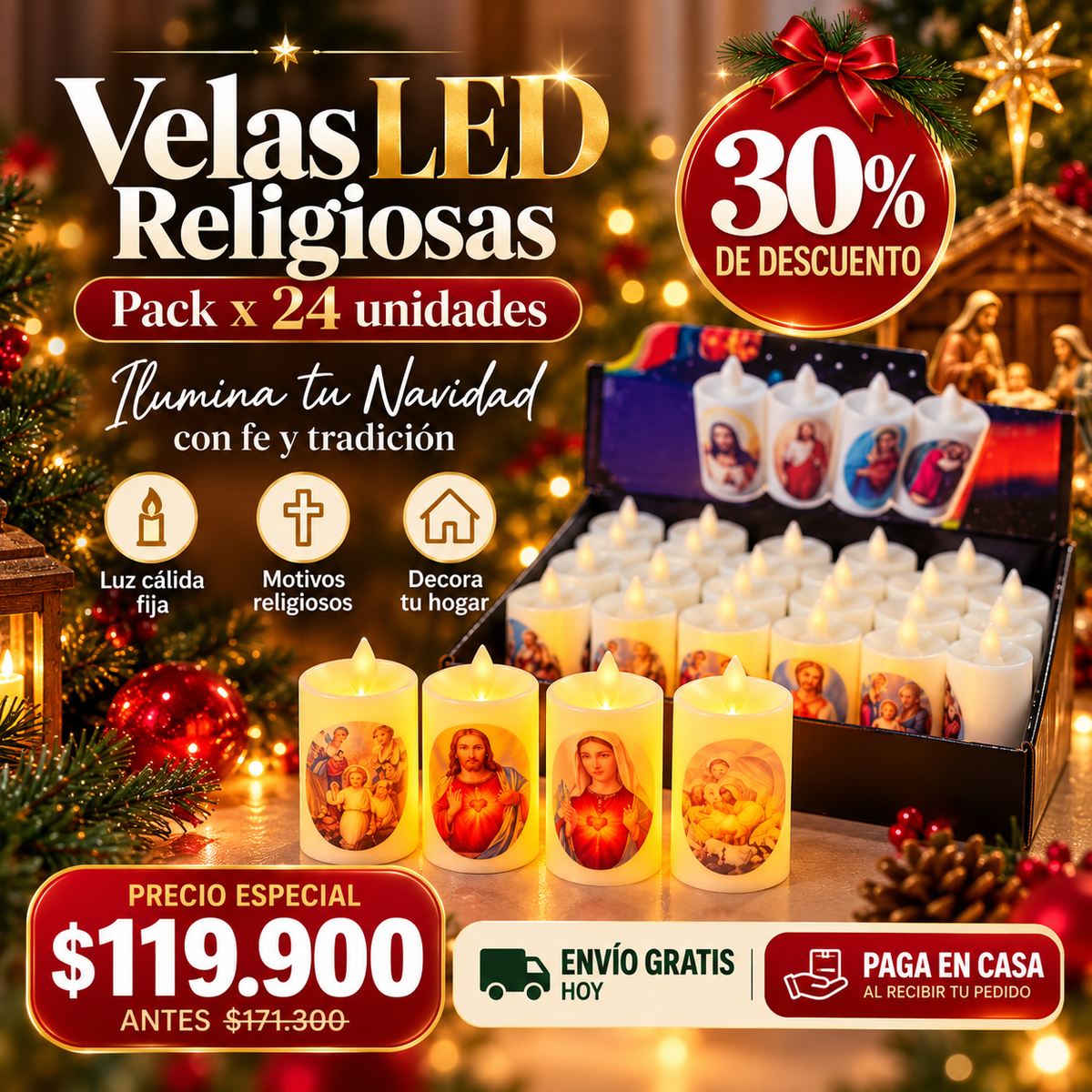 ¡Que la luz de la fe ilumine tu Navidad!