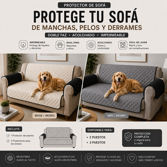 Disfruta tu sofá sin vivir preocupada por lo que pueda pasarle.