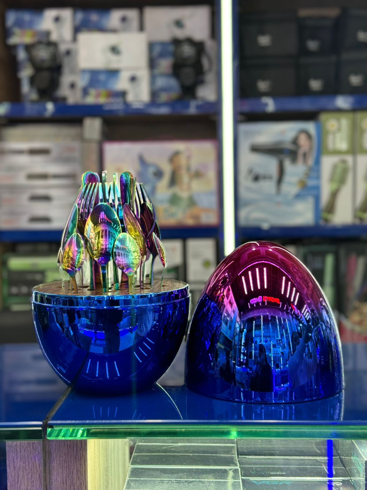 Juego Cubiertos Premium 24 Piezas Base huevo✨